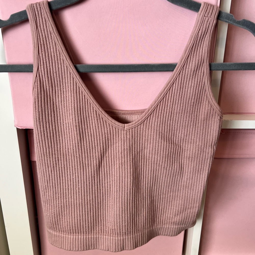 Free People Pink Workout Top